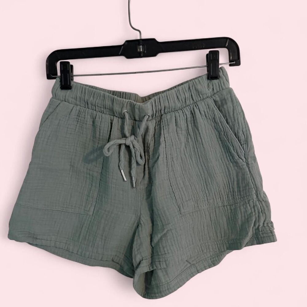 Calvin Klein Jeans Sage Green Cotton Gauze Lounge Shorts XS